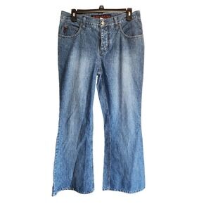 Mudd Yo Low Rise Flare Juniors Jeans Size 11 Vintage Y2K Blue Jeans